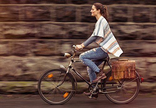 Le cartable en cuir qui se fixe à l'arrière de votre vélo pour aller au boulot !