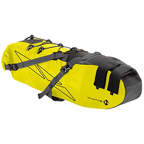 Sacoche de selle de vélo maxi étanche et sportive Zéfal M-Wave, jaune vif