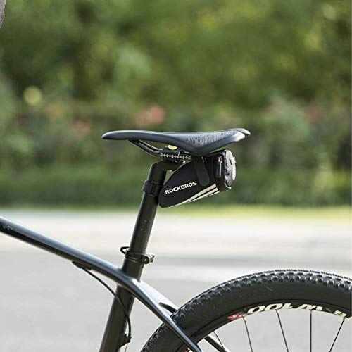 Sacoche de selle de vélo noire en nylon ultra mini 0,5 litre Rockbros