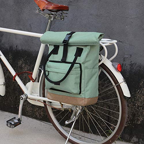 Sacoche vélo unilatérale qui se transforme en sac cabas look Vintage Tourbon